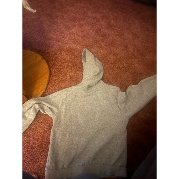 Nike Gray Pullover Hoodie Men’s Medium Classic Embroidered Logo - Picture 2 of 3